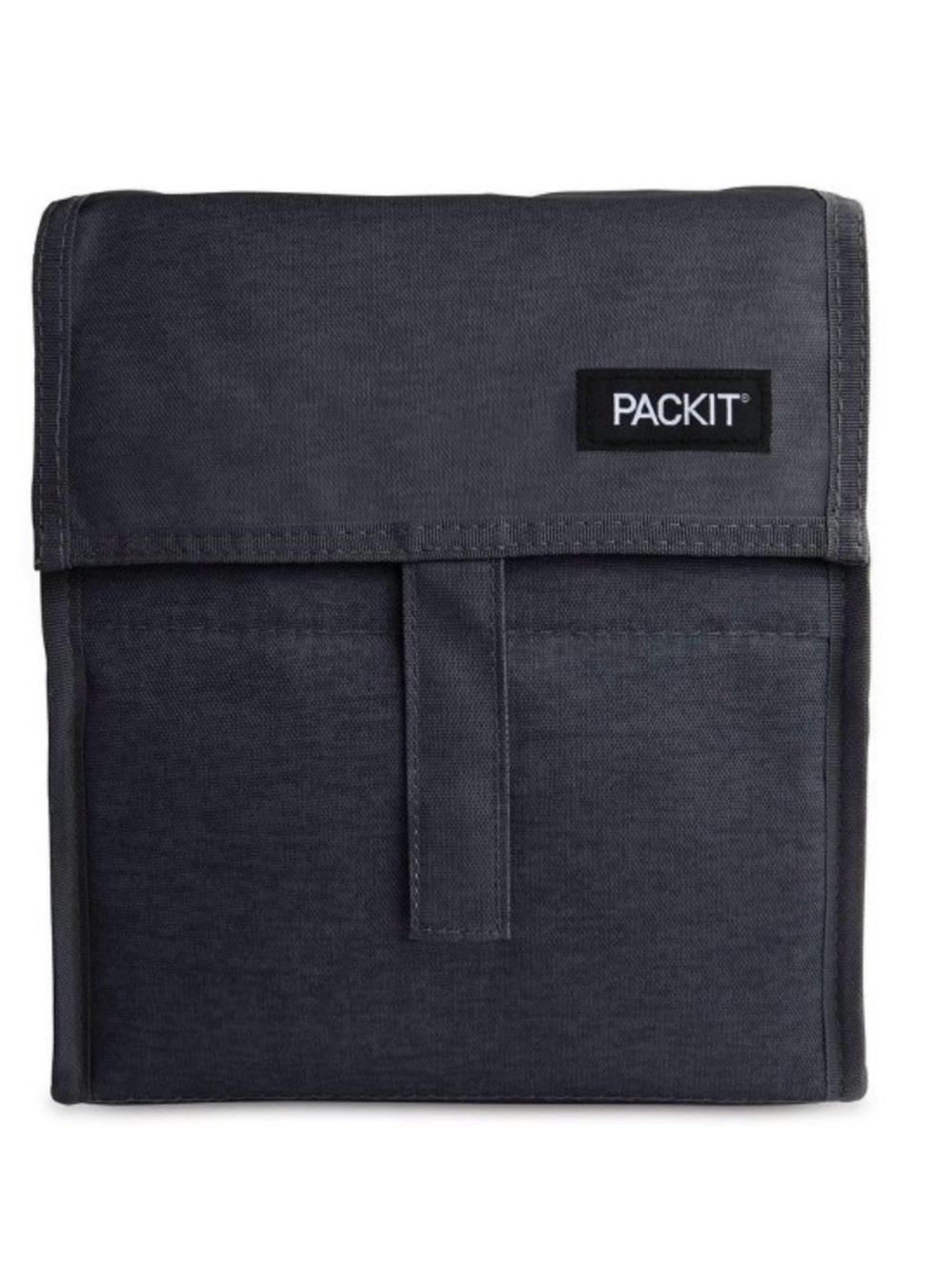 PackIt Black Freezable Lunch/Snack/Drink Cooler Bag
